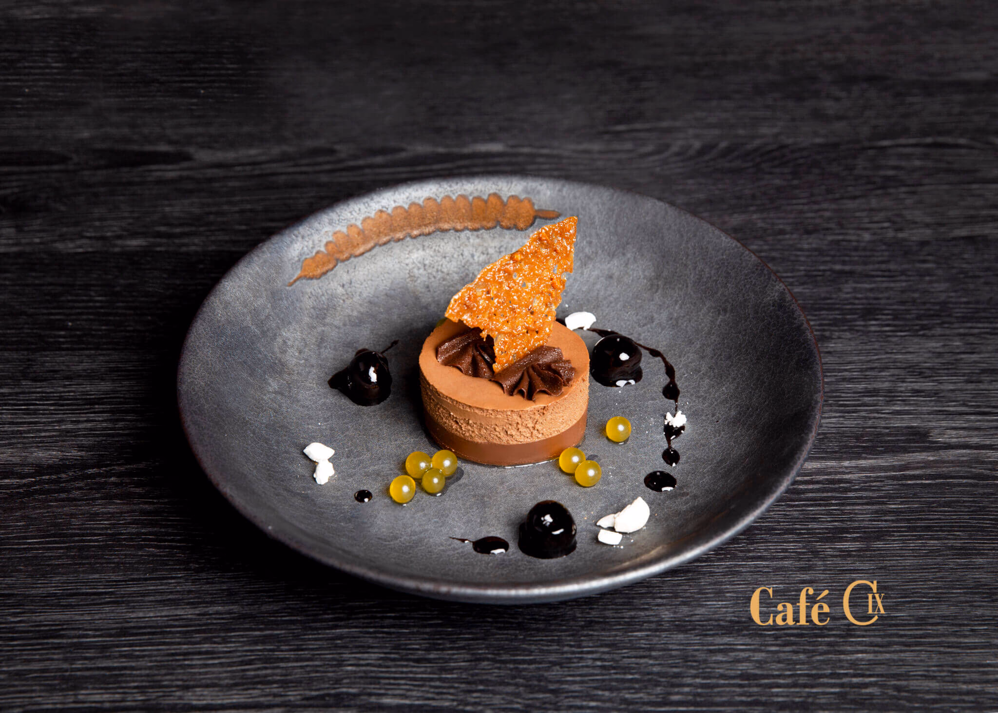 Signatur chokoladedessert - Cafe Christian IX